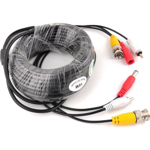 BNC CCTV Cable Coaxial 5M 10M Security Camera Video Audio Power BNC Cable for AHD CVI TVI CCTV DVR Surveillance System