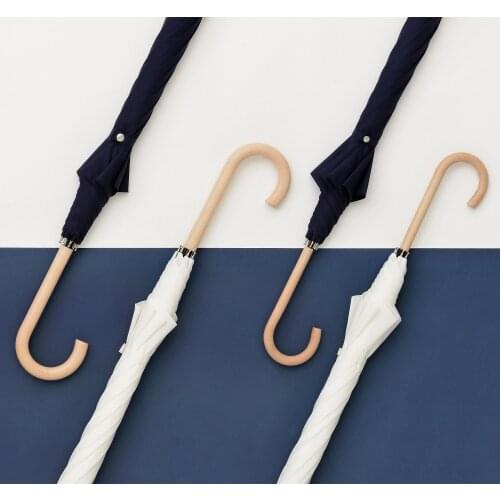 Long Umbrella Wind Resistant Strong Outdoor Patio Large Umbrella Black and White Patio Clear Paraguas Grande Umbrellas BG50US