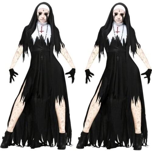 New Halloween Role-playing Vampire Nuns Devil Costume Party Masquerade Dress
