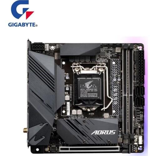MNI-ITX For Gigabyte GA B560I AORUS PRO AX Motherboard LGA 1200 B560 Used Desktop Mainboard Support i3 i5 i7 10400 10100F 10700K