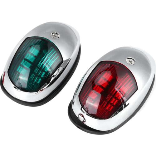 Marine Hardware Boat Accessories Marine 12V LED Marine Navigation Light Waterproof Green Starboards Red Port Side Mount