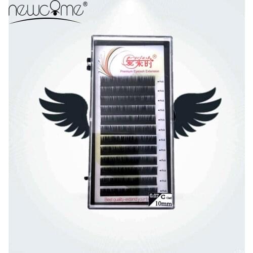 NEWCOME Eye Lash Extension False Mink Eyelash Extension Mix Length Individual Eyelash for Professionals Salon Grafting Eyelash