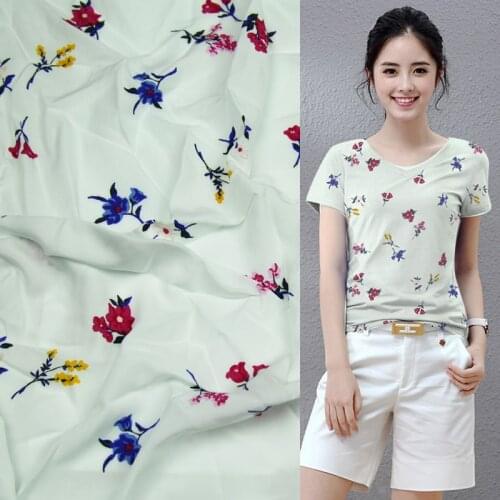 Very beautiful Iridescence floral print cotton fabric 100% rayon cotton fabric 180g/meter 57" width,CT046