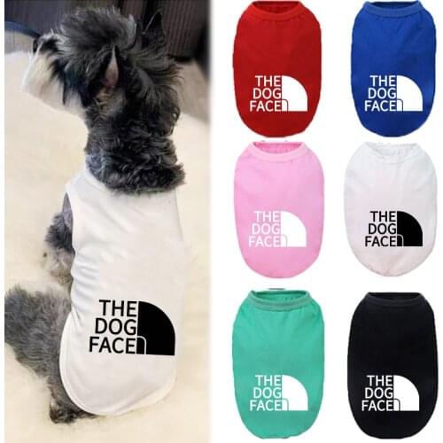 Dog clothes Pet shirt 100% cotton Dog cat clothes summer Big large dog clothesfrenchie bulldog clothes Blank dog shirts