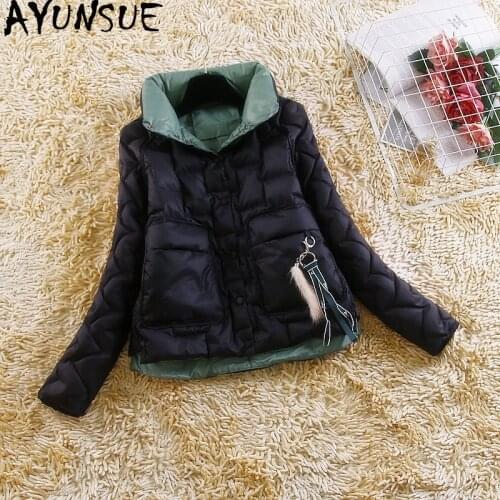 AYUNSUE 2019 Winter Jacket Women Korean Parka Puffer Coat Light Down Cotton Ladies Coats Padded Jacket Manteau Femme KJ3730