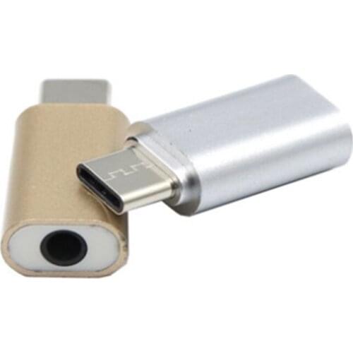 1Piece Type C to 3.5mm Aux Adapter Charger Braided Cord Support Charge Data Sync Laptop Cellphone Charging Accessories