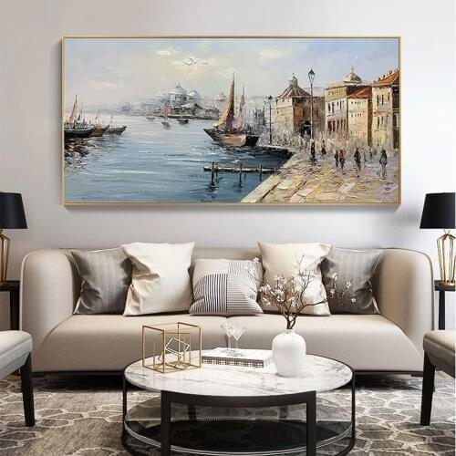 Abstract Scenery Hand Painted Oil Painting On Canvas Handmade Wall Art Living Room Bedroom Large Size Decoracion Salon Mural Hot