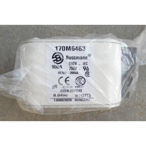 Fuses: 170M6463 900A 690V / 170M6563 900A / 170M6464 1000A / 170M6564 1000A 690V aR