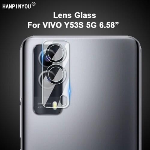 For vivo Y53s 5G 6.58" Clear Ultra Slim Back Camera Lens Protector Rear Camera Lens Cover Soft Tempered Glass Protection Film
