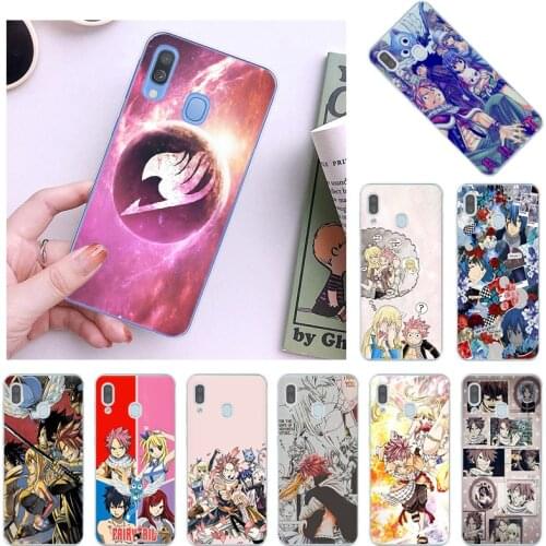 Fairy Tail Logo Anime Clear Soft TPU Phone Case For Samsung M62 A32 A82 A21 A22 Note8 M30 M51 M10 M11 M31S M21 F62 J6 J4 Cover