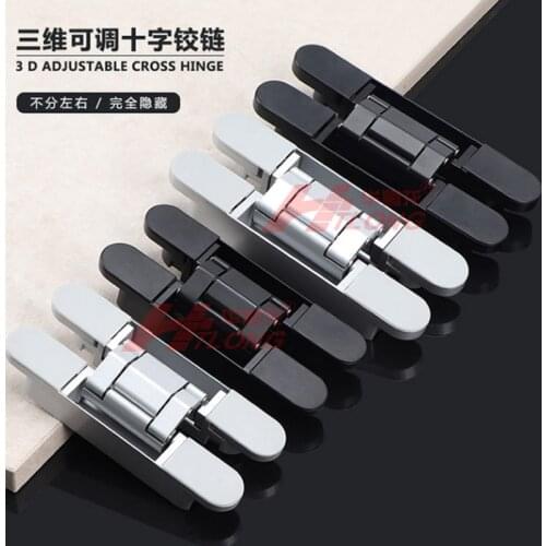 Zinc Alloy Hidden Hinges Invisible Concealed Folding Door Hinge Furniture Hinge Hardware Cabinet Hinge