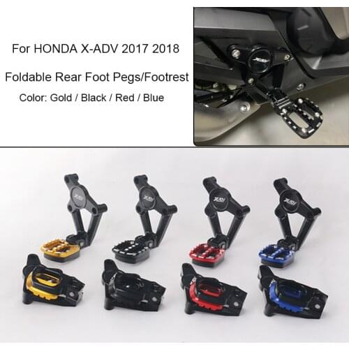 X-ADV X ADV 750 Motorbike Foldable Rear Foot Pegs Pedal Footrest Passenger Rear set For HONDA 2017 2018 X-ADV 750 Motorcycle