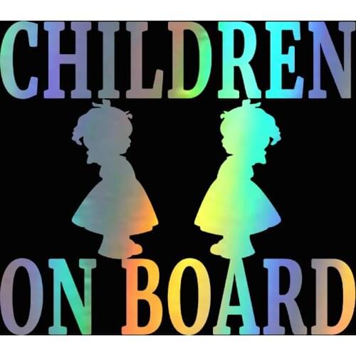 12.7CM*11.3CM CHILDREN ON BOARD WARNING SAFETY SIGN Car Sticker Decal for Car Vehicle Window Sticker Car Accessories Styling