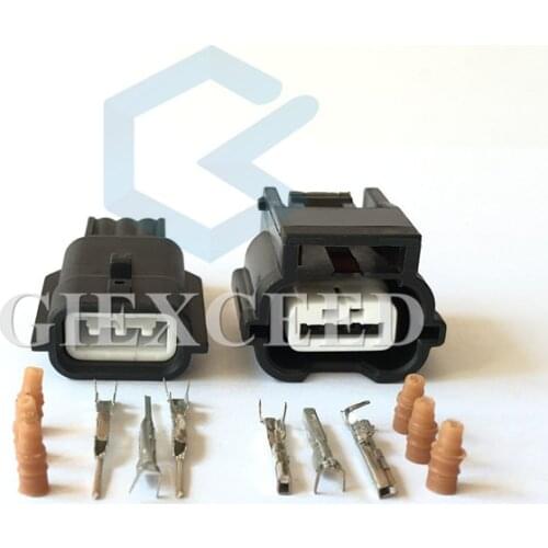 2 Sets 3 Pin 7283-8852-30 7282-8852-30 Waterproof Male Female Electrical Wire Connector For Car Socket