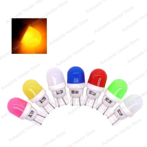20Pcs Yellow T10 5630 2SMD Ceramic LED Bulbs Replacement Clearance Lamps Reading License Plate Lights 12V