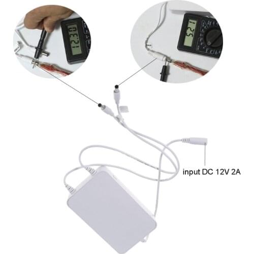 39XC 5V 12V 1A 15000mAh 5.5x2.1mm UPS Power Supply for Router CCTV Camera LED Strip