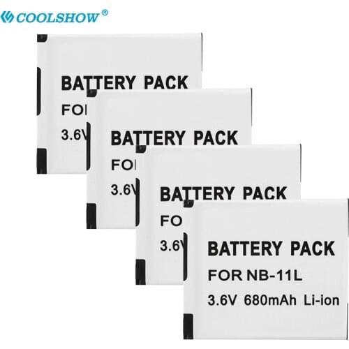 Camera Battery NB-11L NB11L NB 11L for Canon A2600 A2300 IS A2400 A3500 A4000IS IXUS125 140 240 245 265 155 HS 680mAh Bateria