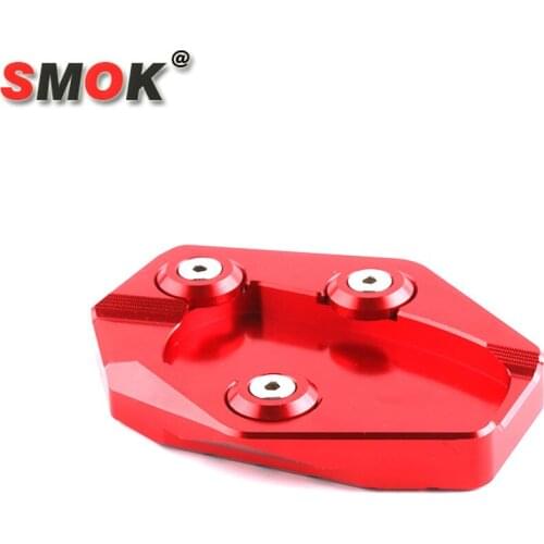 SMOK Motorcycle Accessories CNC Aluminum Kickstand Foot Side Stand Extension Enlarger For Yamaha T MAX 530 TMAX 530 2012-2016