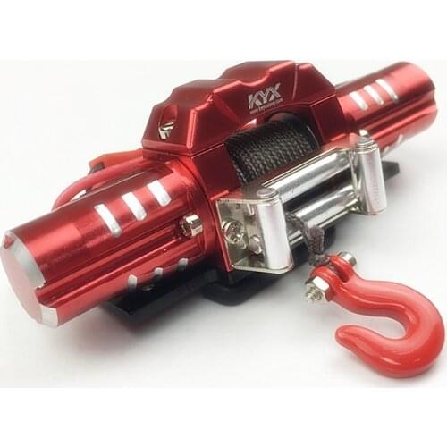 Alluminum Twin Motor Upgrade Electric Winch for 1/10 RC Cawler Axial SCX10 Wraith