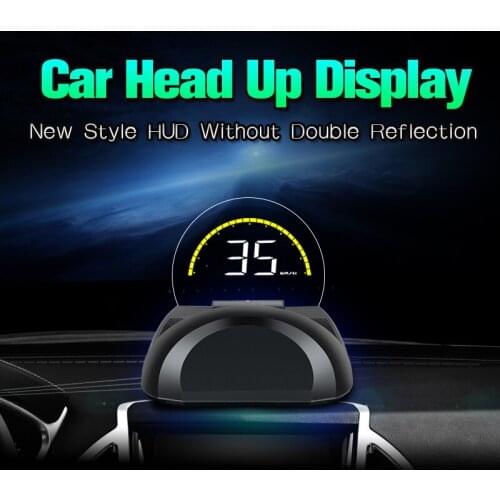 Car HUD Display C700 HUD Head Up Display C700 OBD OBD2 Projector Digital Speedometer Head Up Display Car Speed Security Alarm