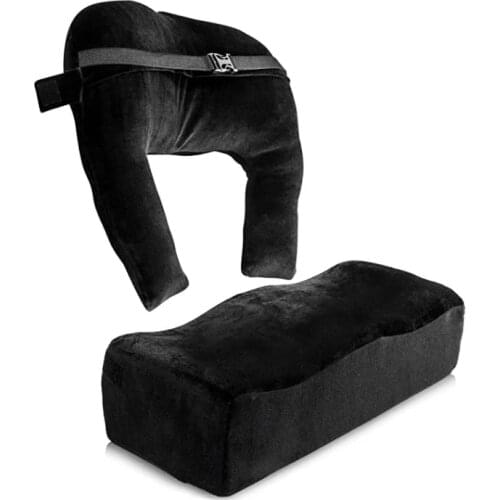 Brazilian Butt Lift Pillow Back Support Cushion Set, BLL Foam Booty Pillow Back Pillow for Post Surgery Recovery Firm Buttocks