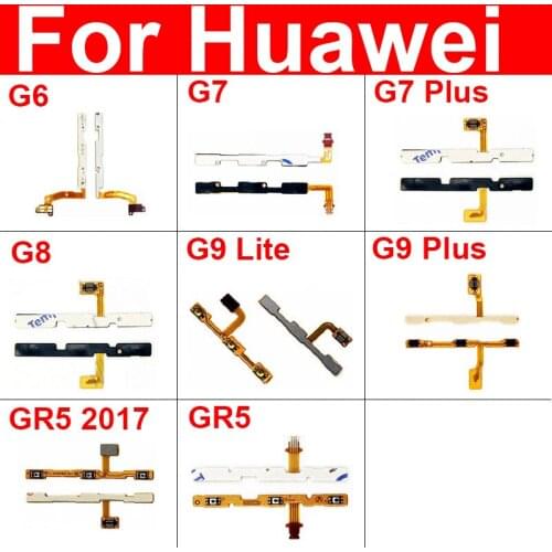 Volume & Power Flex Cable For Huawei Ascend G6 G7 G8 G7 Plus G9 Lite GR5 2017 Switch Button Flex Ribbon Replacement Repair