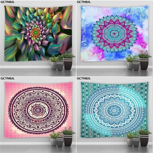 India Mandala Tapestry Wall Hanging Boho Decor Cloth Tapestries Psychedelic Hippie Living Room Dormitory Bedroom Home Decoration