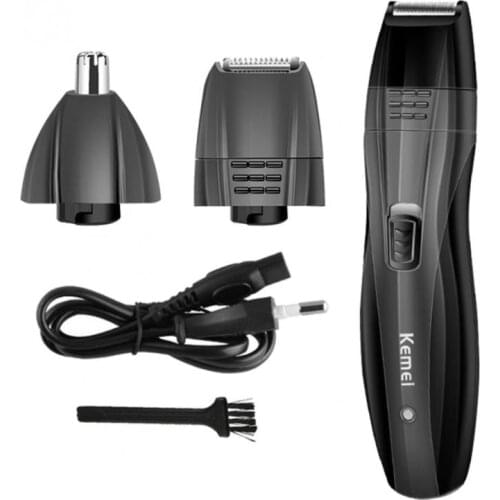 KEMEI 3 In 1 Multifunction Hair Clippers Set Beard Shaving Nose Hair Cutting Razor Shaver High Quality
