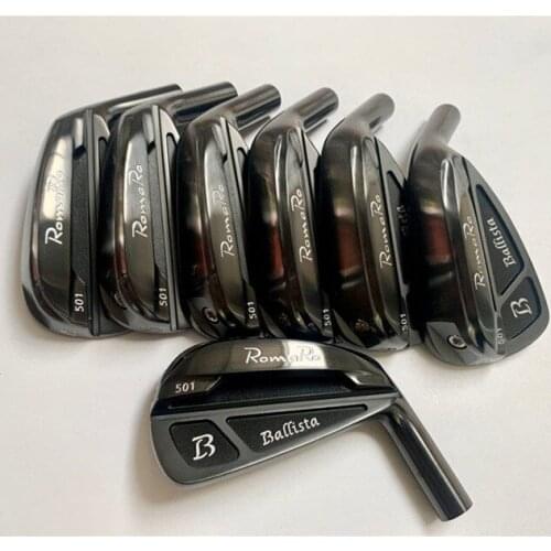 VICKY G GOLF CLUBS ROMARO BALLISTA 501 IRONS BLACK ROMARO BALLISTA GOLF IRONS GOLF IRON SET 4-9P Graphite/STEEL SHAFT WITH COVER