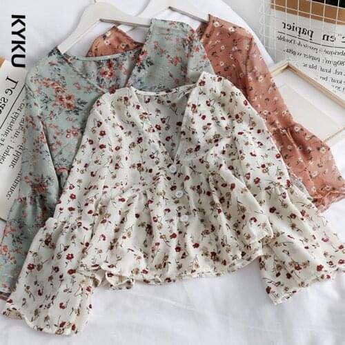 Женские шифоновые рубашки KYKU China At AliExpress