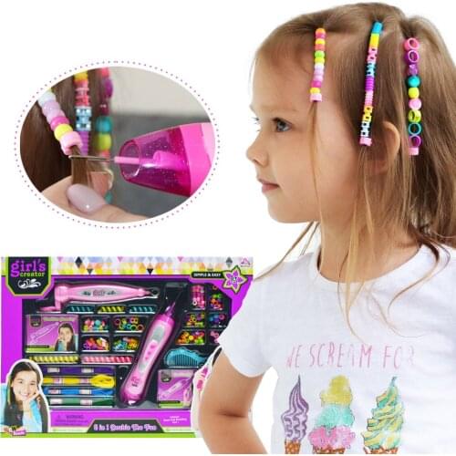 Girl Toy Fashion Braider Hair Accessories Colorful Dress Up Kids Toy for Children Diy Toy for Girls Gift Educational Beauty Toys
