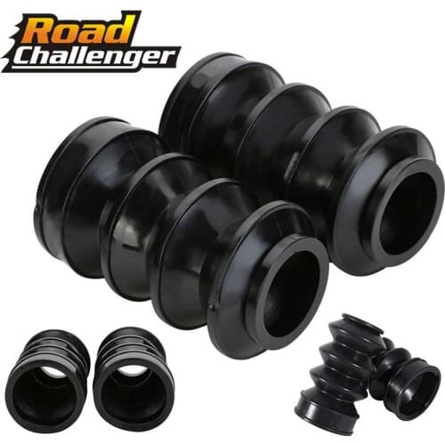 Motorcycle Gaiters Gators Boots 2Pcs Rubber Fork Dust Cover For Harley for Sportster for Dyna FX XL 883 Accessories