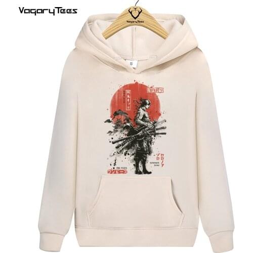 Spring&autumn Hoodies One Piece Zoro Samurai Wano Kuni Arc Cartoon casual Hip Hop streetwear Hoodie Anime print