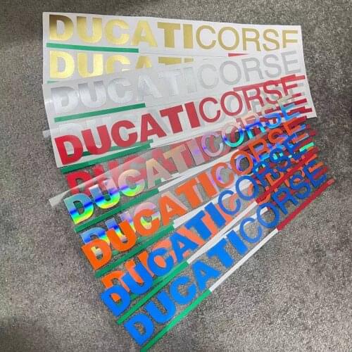 Motorcycle new decal Ducati 848 1199 1099 1089 959panigale side panel Italian flag CORSE sticker personality letter