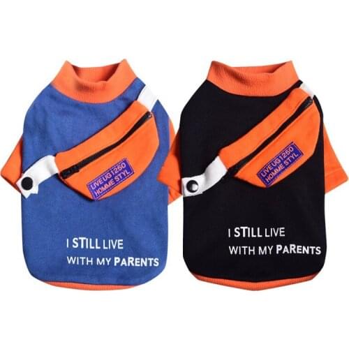 Clothes for Dogs with Backpack Two-legged Sweater Detachable Schoolbag for Small Dog Dackel Teddy Papillon Bichon Frise