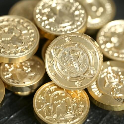 Paint Seal On The Birthday Card Retro Diy Envelope Stamps Rose Crown Tree Ornament Classic Wedding Invitations Wax Seal Stamp