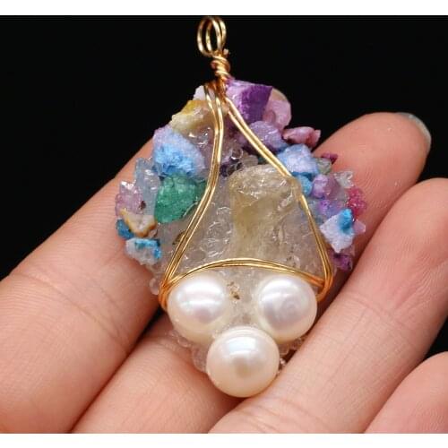 New Style Natural Freshwater Pearl Irregular Winding Pendant For Jewelry Making DIY Necklace Bracelet Accessory