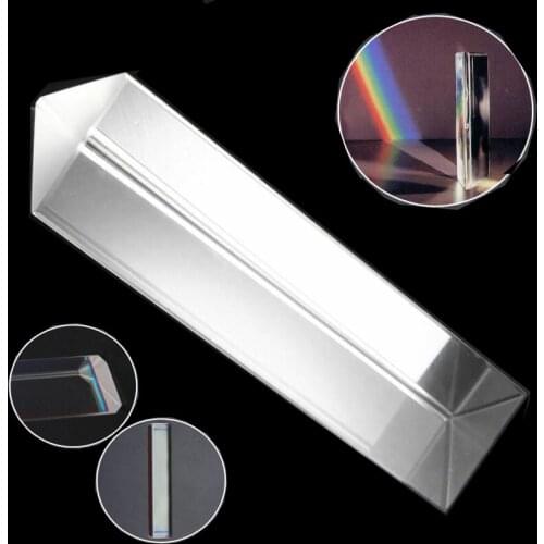 Prism Triangular Precision Optical Glass Reflecting Physics Education Teaching Light Spectrum Prisms Rainbow Student Crystal