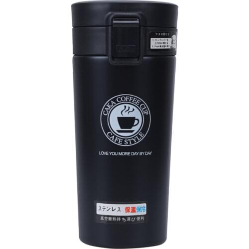 Bouncing Cover Stainless Steel Water Thermos Cup Coffee Cup with Filtration Double Layer Car Gift Insulated Bottle