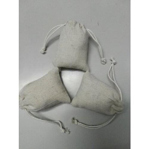 SPECIAL SALE 100/lot 8*10cm overlocked linen bag for jewelry cheap drawstring bag gift pouch bracelet Jewelry Packaging Bag