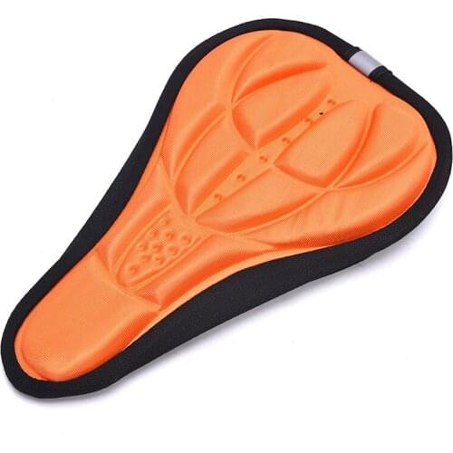 Bicycle Saddle Seat Bike Accessories Ultra Soft Silicone 3D Gel Pad Cushion Cover MTB Cycling Thickened Extra Comfort 5Colors
