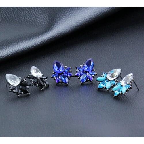 Women Earrings Water Drop Crystal Earrings 3 Colors 2017 Simple Long Earrings For Women Charm Fashion Jewelry Bijoux e0223