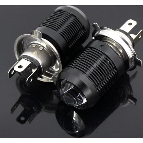 1pcs H4 HS1 HeadLight LED Lens Bulb Hi Lo beam Motorcycle Light Lamp 3000K 6000k 12v Fit Most Motorbike LED Lamps Bulb