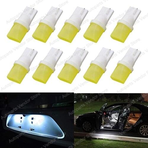 10Pcs T10 3D Beam of Light Car LED Bulbs Replacement Clearance Lamps Auto Door Reading Tail Box License Plate Lights 12V