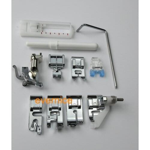 12-Set snap on Feet Foot Set Fits Bernina 830,900,910,930,940,950,1000,1020,1030