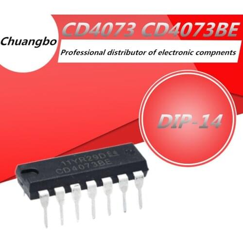 5pcs CD4073 CD4073BE DIP-14 CD4073B New spot IC