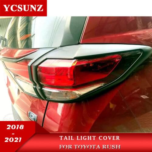 ABS chrome tail light cover For toyota rush 2018 2019 2020 2021 rear lamp accessories parts For Toyota rush 2018 - 2021 YCSUNZ
