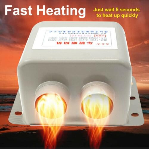 12V Car Heater 800W Winter Auto Glass Defroster Window Heater for Car Air Outlet 2 Warm Dryer Car Interior