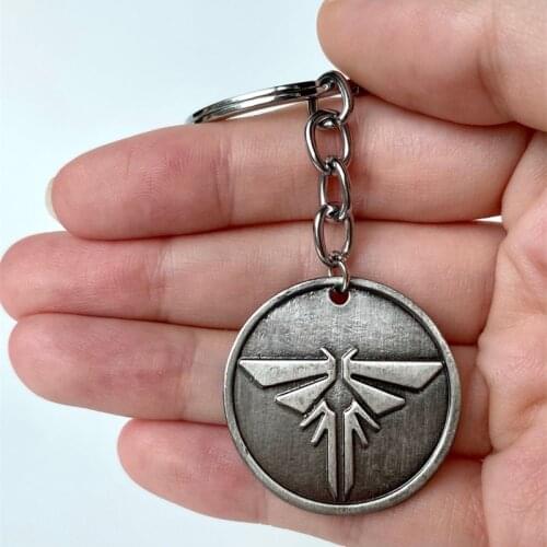 Game Trinket Keychain The Last of Us Ellie Wings Firefly Keyrings Rocket Spaceship Pendant Keyholder Jewelry Gift