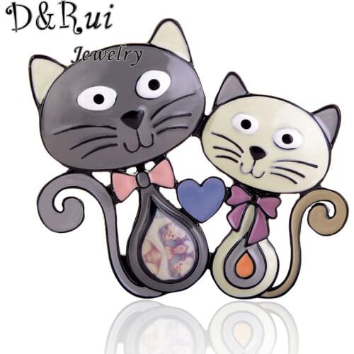 Cute Cats Brooches Enamel Metal Brooch Fashion Pin Up Classical Accessories Sweater Decoration Pins Banquet Weddings Accessories